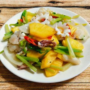 huong dan che bien mon muc trung xao dua