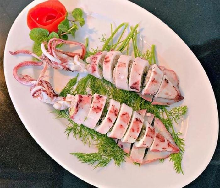 Mực lá nhồi thịt
